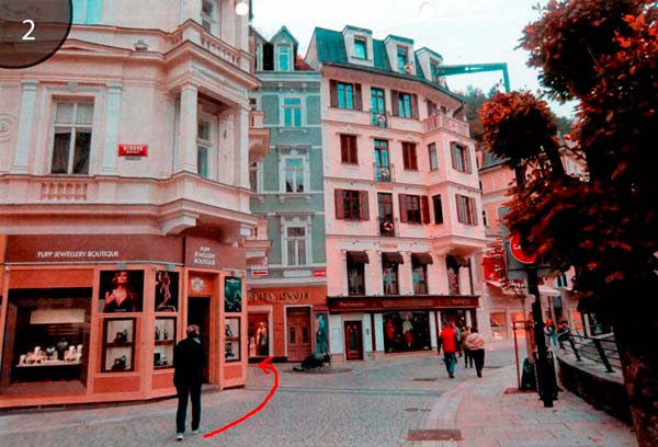 Links zur Seilbahn zum Restaurant "Diana"